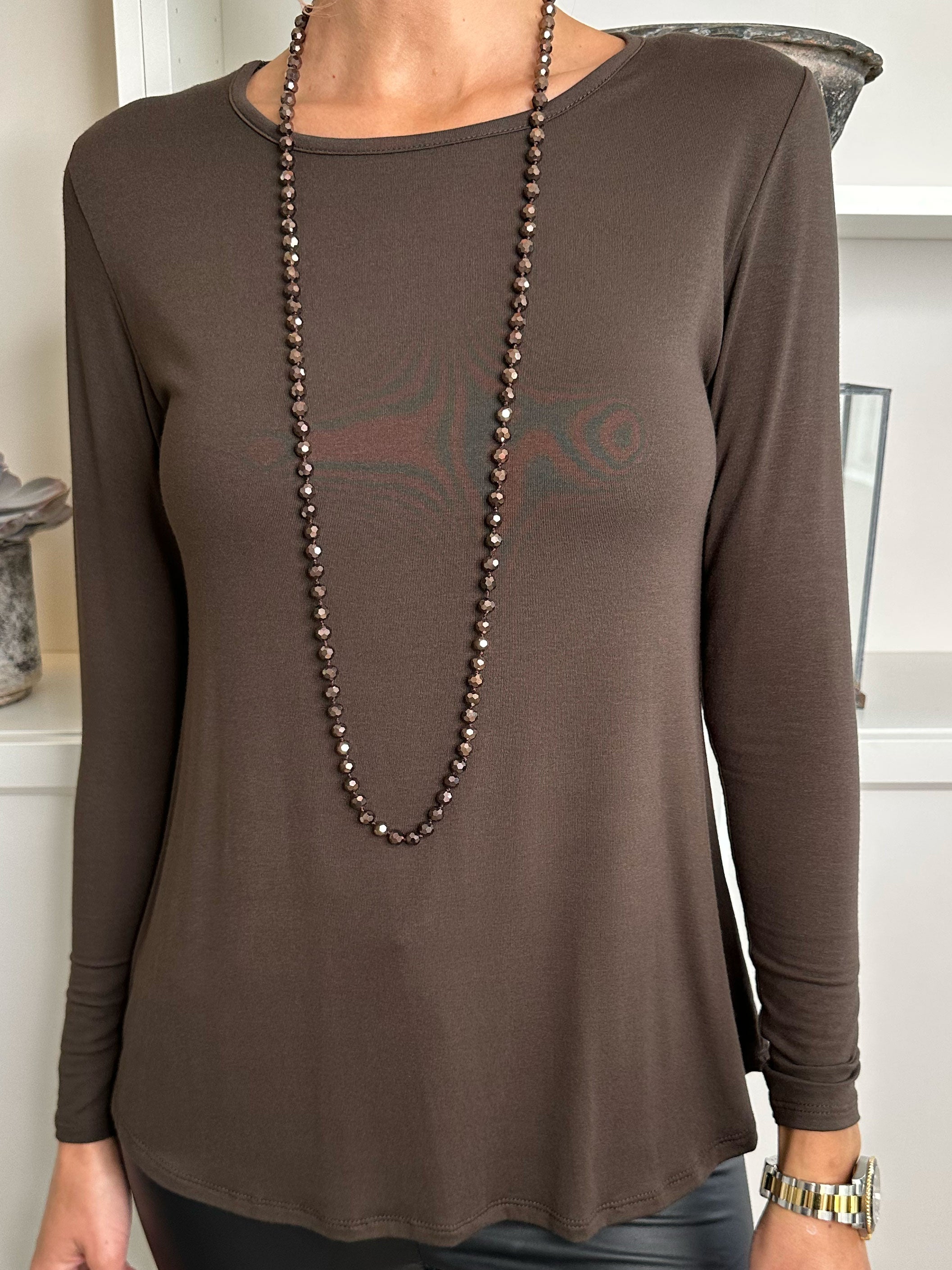 Otine - Langærmet basisbluse